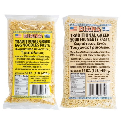 CUT NOODLES WITH EGGS AND MILK, TRAHANA SOUR