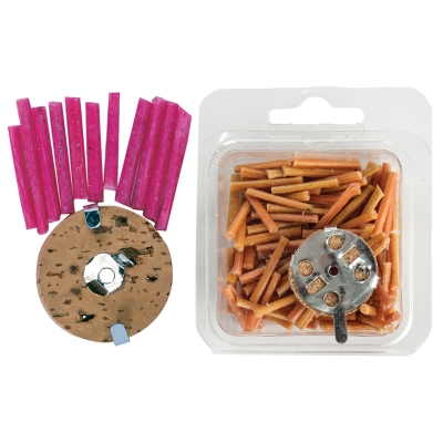 NIGHT LIGHT AND BEE WAX WICKS WITH 1 CORK FLOAT