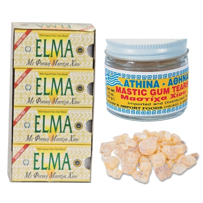 MASTIC CHICKLETS AND MASTIC GUM TEARS, CHIOS, GREEK